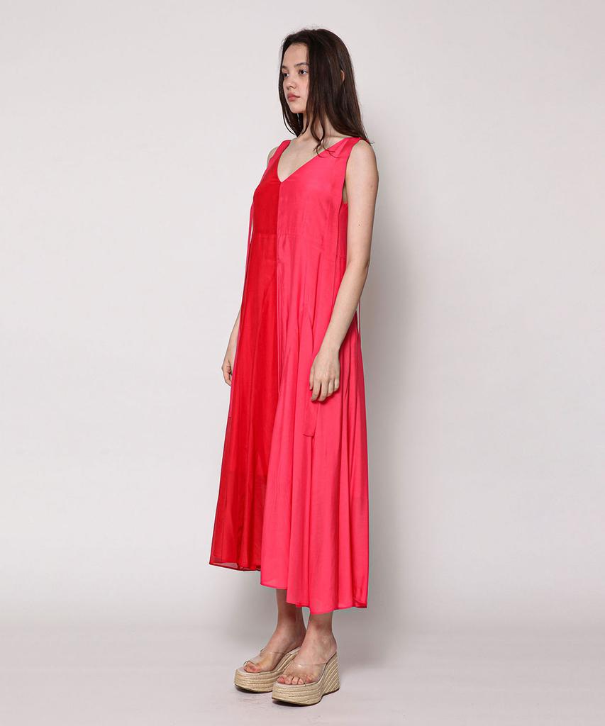 02ARMOIRE Marah Dress _ Red Orange