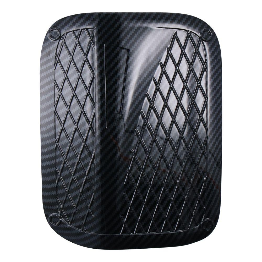 Car Gas Tank Door Cover Trim Carbon/Black ABS Fuel Tank Cover Car Gas Tank Door Cover Oil Gas Cap Exterior Decoration for Toyota