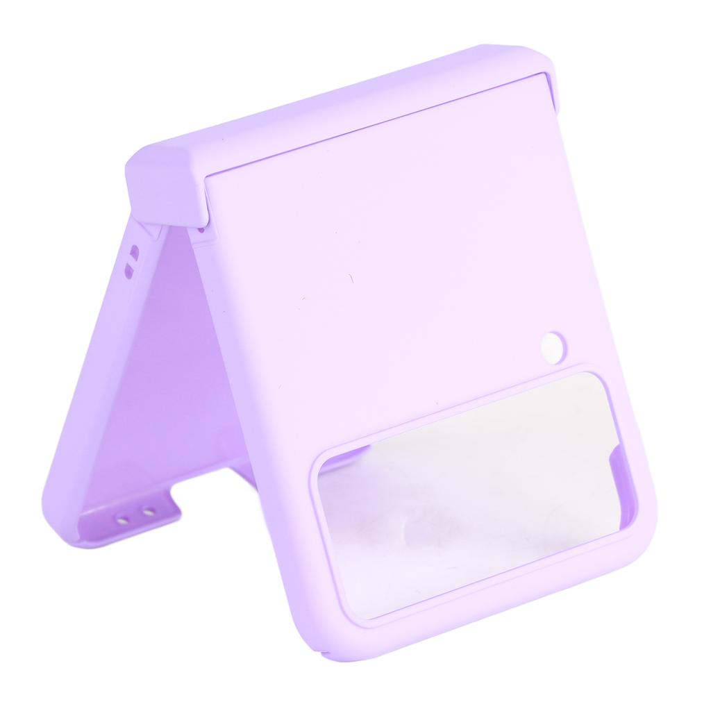 Folding Screen Phone Case Ultra Thin Scratch Proof Shockproof Wearable Mobile Phone Protective Cover Purple for Zflip4