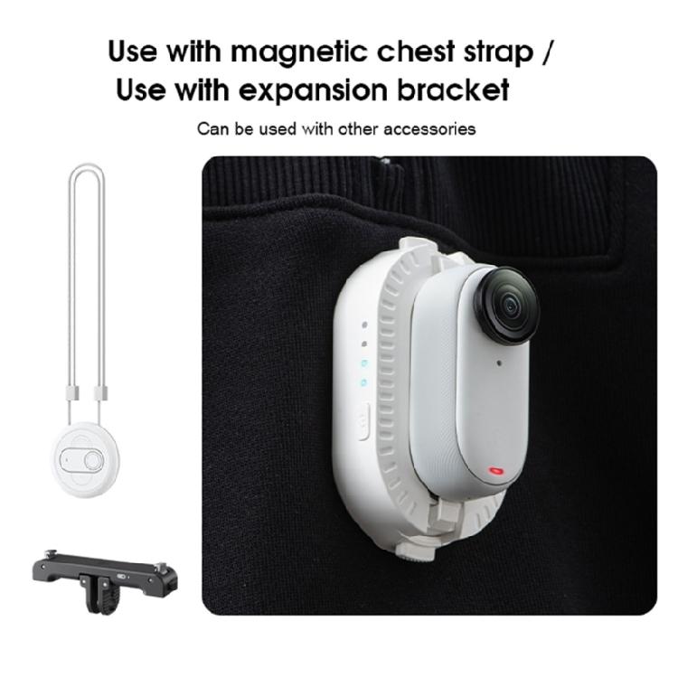 Magnetisches Ladecase für GO3 GO3S Kamera 600mAh Akku mit hoher Kapazität Überhitzungs-, Kurzschlussschutz