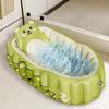 Blow Up Baby Bathtub Cartoon Travel Baby Bath Portable Tub Foldable Shower Accessories With Pump For Bathing Swimming Home