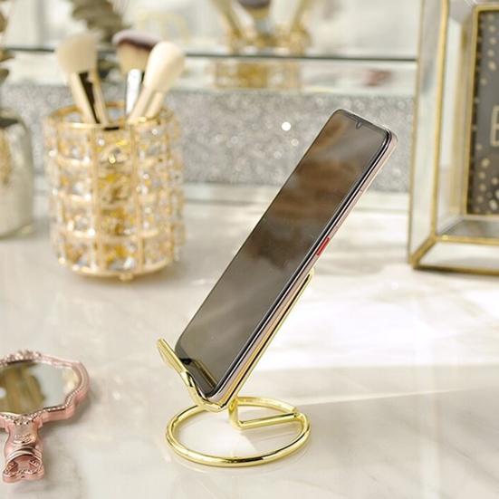 Lazy Phone Bracket Stable Steady Strong Bearing Cell Capacity Ironwork Support Phone Desk Stand Holder Mobile