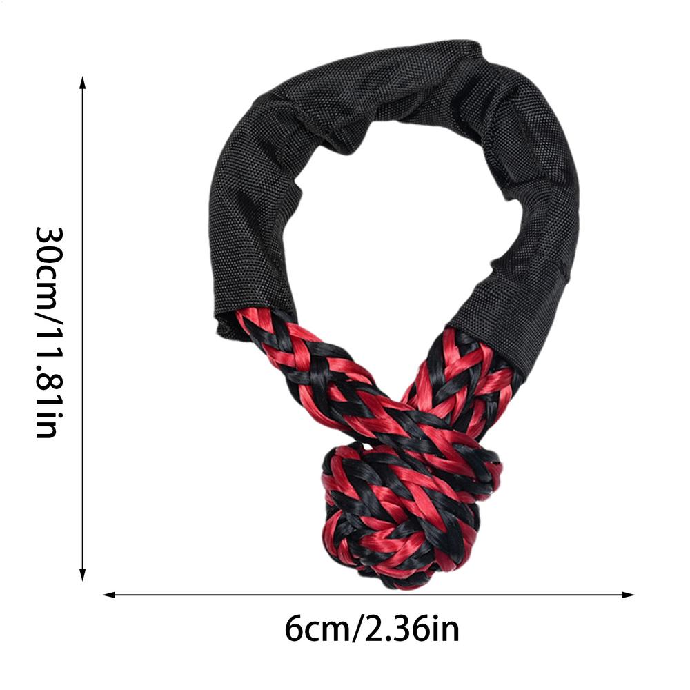 17T синтетический мягкий шакл для буксировки, веревка для эвакуации с мягкими шаклами и защитными рукавами для лодок, квадроциклов, UTV, внедорожников, грузовиков, инструмент для внедорожной эвакуации