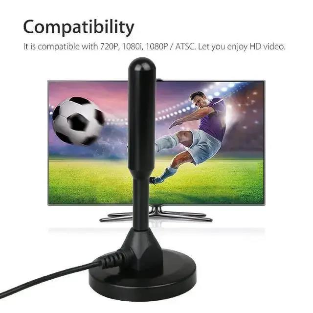 Protable Indoor 4K Digital TV Antenna 200 Miles Booster For DVB-T Aerial HD Flat Indoor Outdoor Active 28DBi Digital TV Antenna
