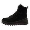 Suede Leather Round Toe Lace-Up Ankle Boots Men Boots Black 77FWS0404V0029