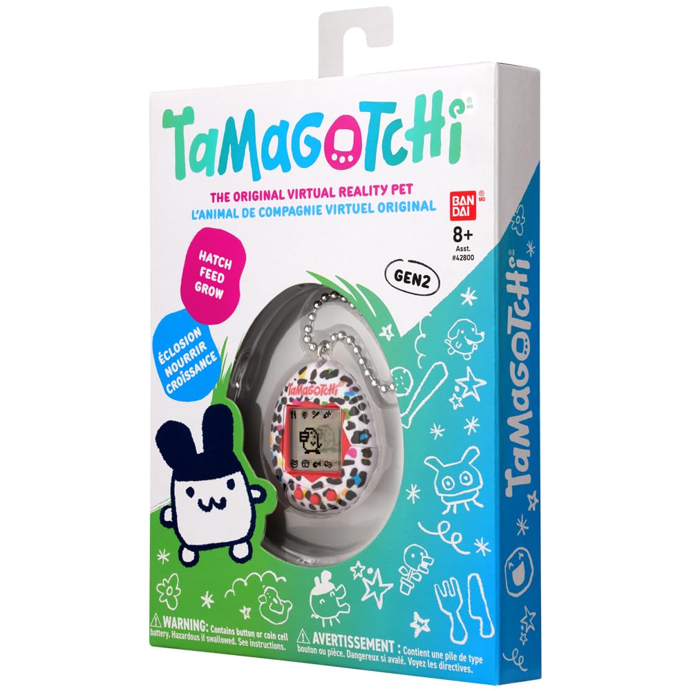 Tamagotchi Original Leopard Print - (Updated Logo).