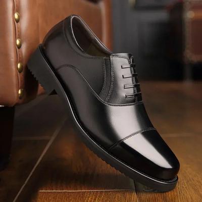 2024 Man Split Leather Shoes Rubber Sole  Size 48 Man Business Office Male Dress Lether Shoes
