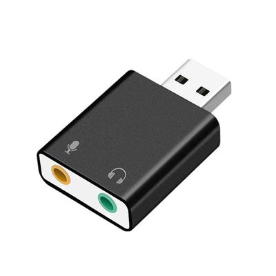 Sound Card Usb Audio Interface Headphone Adapter Soundcard