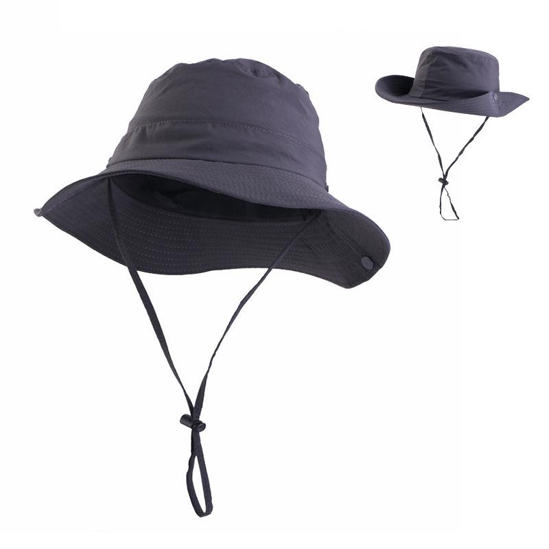 LOGO printing embroidery breathable mesh waterproof mountaineering cap, travel sunshade basin hat bucket hat cycling cap