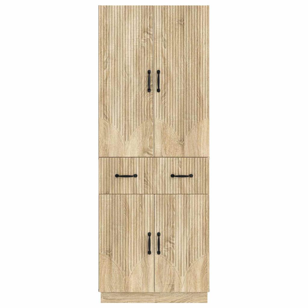 2 Piece Cabinet Set Sonoma Oak Wood Based Material