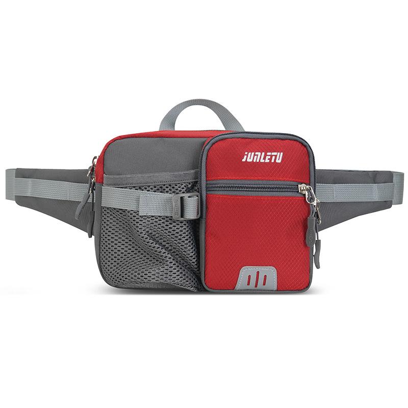 New Large Capacity Fitness Waist Pack with Water Bottle & Phone Holder for Outdoor Sports and Travel
