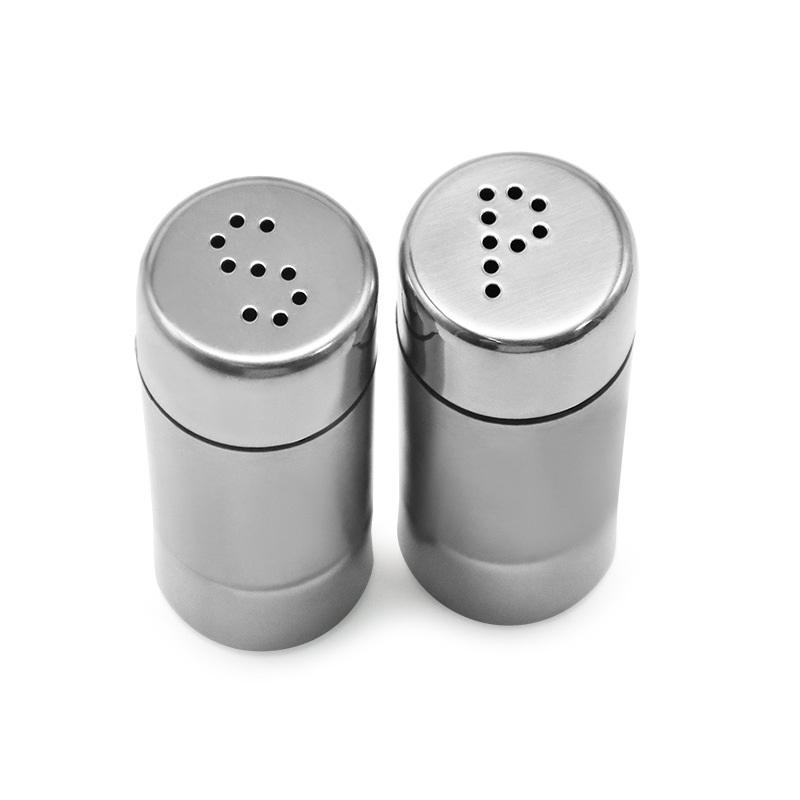 

2Pcs Mini Stainless Steel Spice Shaker Seasoning Jar Salt Sugar Bottle Pepper Spice Shaker Bottle Multifu Dispenser Cooking Tool 2Pcs
