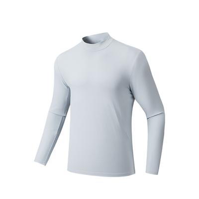 Ελαφρύ Ζεστό Φλις Αθλητικό Απλό Πουλόβερ Μακρυμάνικο Πλεκτό Τοπ Ανδρικά τοπ Κυανό-Γκρι 152547401R-1