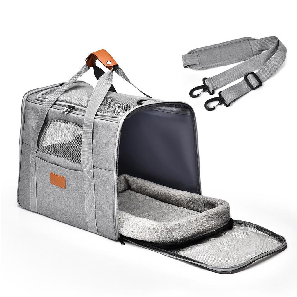 Portable Foldable Cat Backpack: Breathable, Handheld & Shoulder Design with Large Capacity