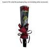 50Pcs Iridescent Single Rose Sleeves Diy Transparent Flower Wrapping Bag Floral Material Packaging Waterproof