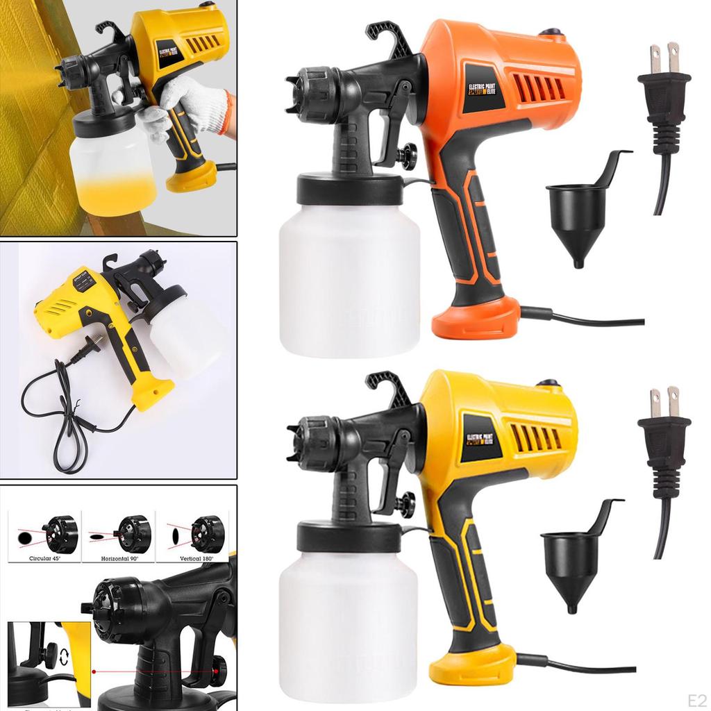 800ml Paint Sprayer, 400W High Power HVLP Spray, 3 Patterns, Easy to Clean, for Furniture, Cabinets,