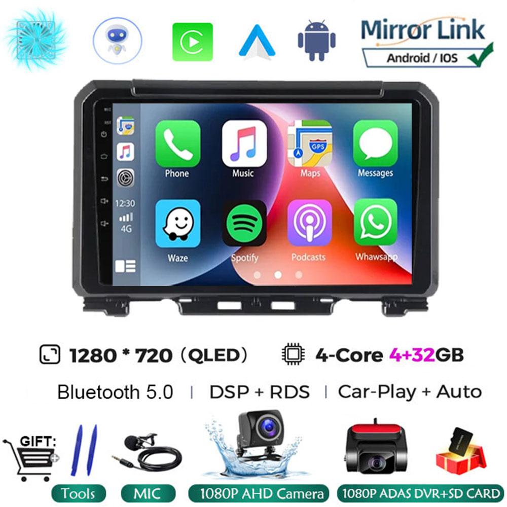9 Inch Android 14 For Suzuki Jimny JB64 JB74 2018 - 2020 Multimedia Video Player Car Radio Stereo GPS Navigation Carplay