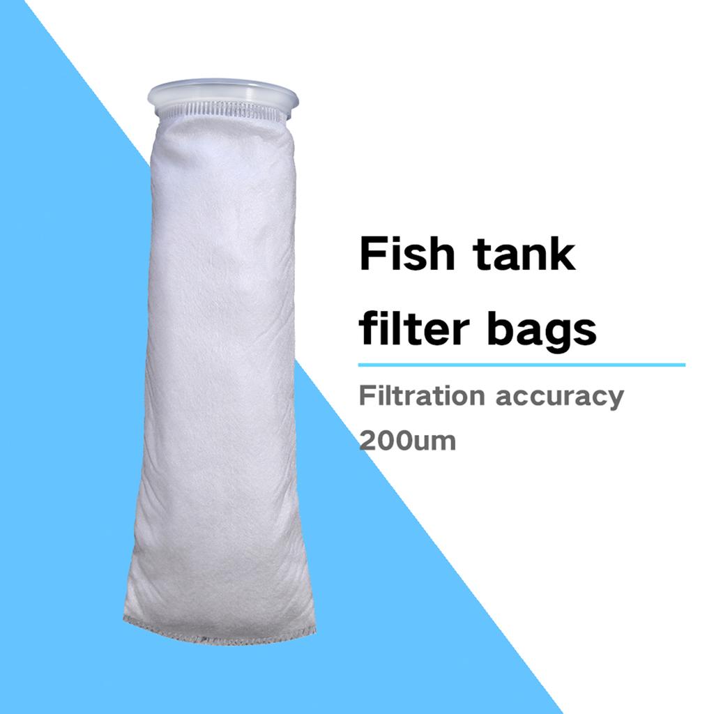 Akvariefilter Nätpåse Lättvikt Akvarium Ringfilter Strumpa 200um