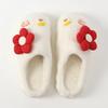 Fur Slippers (240-245) Flower Fluffy
