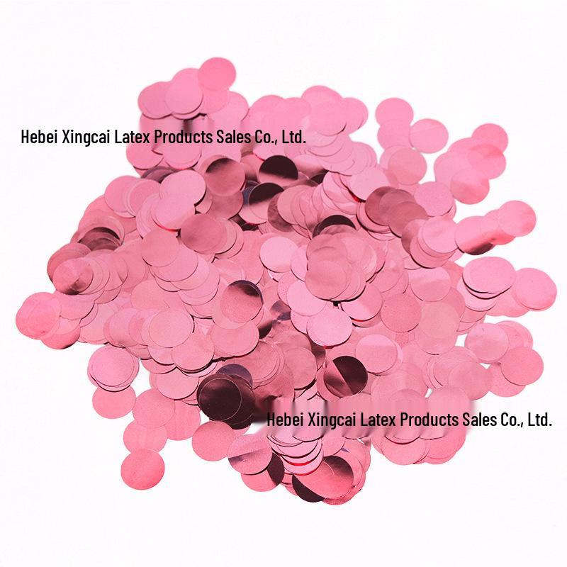 Colorful Transparent Confetti Balloon Filler - 1.5cm Round, 500g for Wedding Decor
