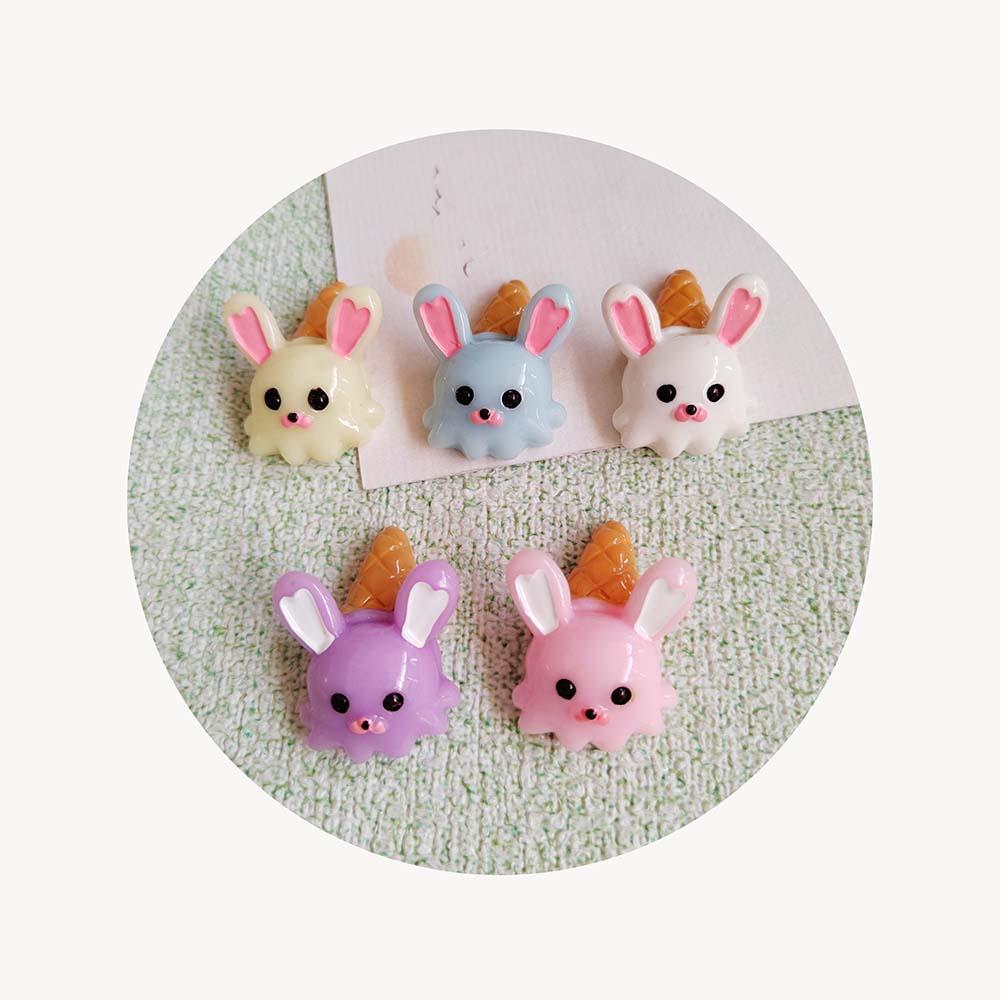 Cartoon Kawaii Ice Cream Flatback Cabochons for Phone Case Decor,Jewelry Making,Slime Supplies,DIY Crafts Embellishment