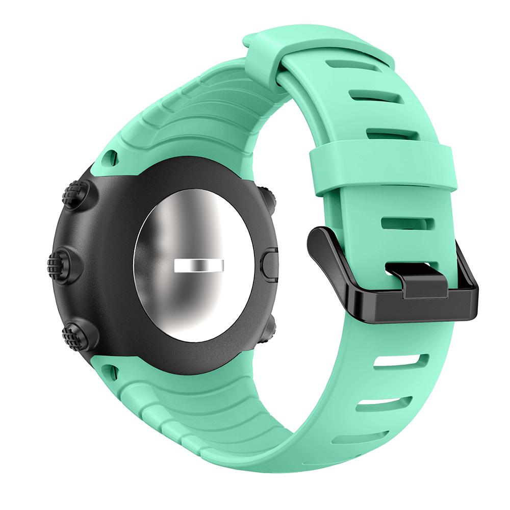 Pro řemínek hodinek Suunto Core Vysoce kvalitní silikonový řemínek s černou přezkou náramek s texturovaným povrchem pro Suunto Core