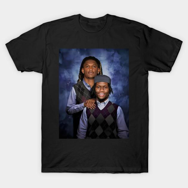

Men Black Print T-shirt Ceedee Lamb George Pickens Dallas Football Step Brothers No-Cut Transfer Paper Print Cotton Tshirt 4XL чорний