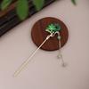 New Chinese Style Ethnic Style Retro Ping An Buckle Cheongsam Hair Ornaments Dripping Oil Flowers Butterfly Tassel Step Shaking Ancient Style Hairpin