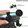 40/60 PCS Black Round Shade Cloth Clips Heavy Duty Plastic Fasteners for Sunshade Net Bird Netting Fabric Connectors