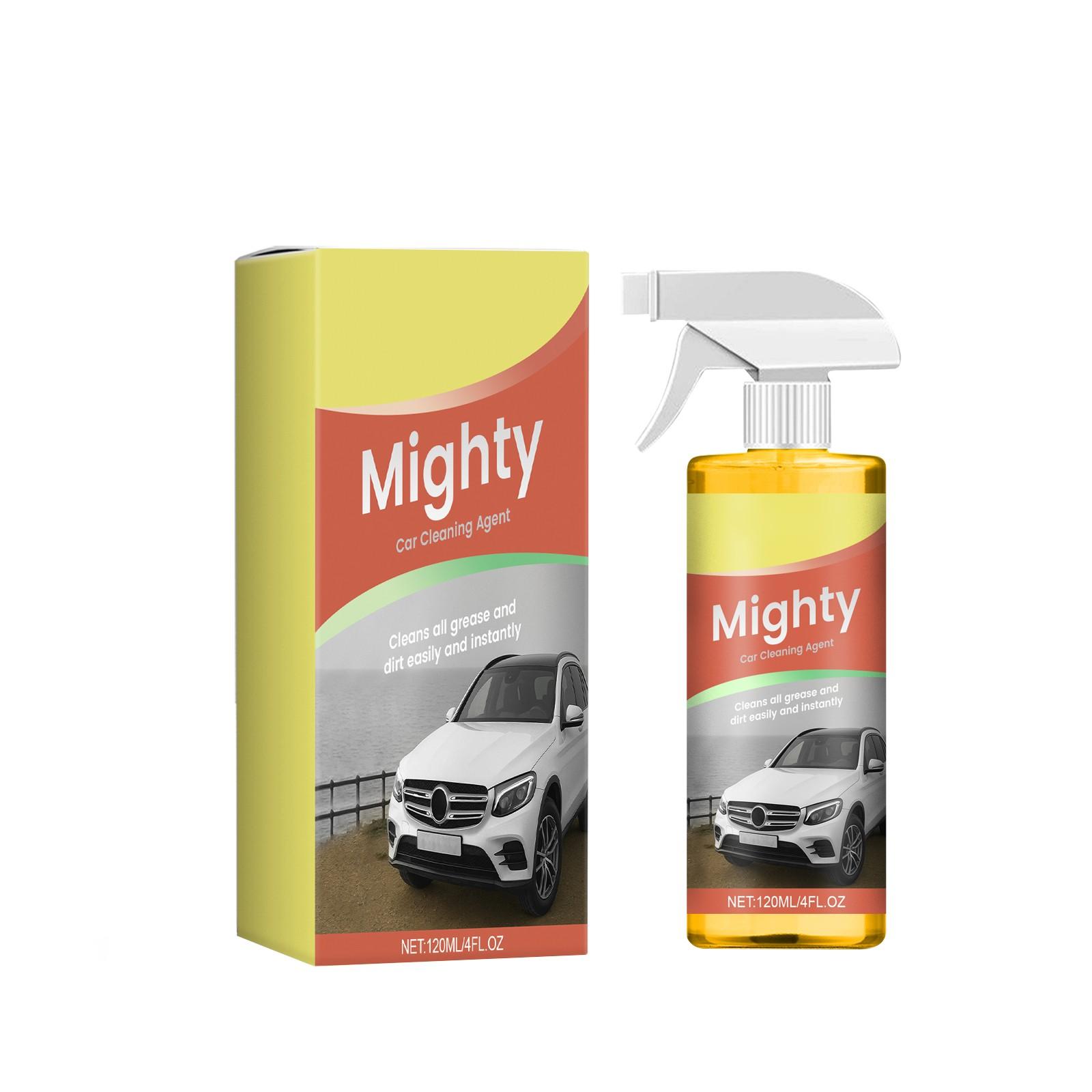 

Мощный очиститель для автомобиля, Мягкая подушка для внутренней отделки, Ткань сиденья, Очиститель для пластика 120 мл One Size