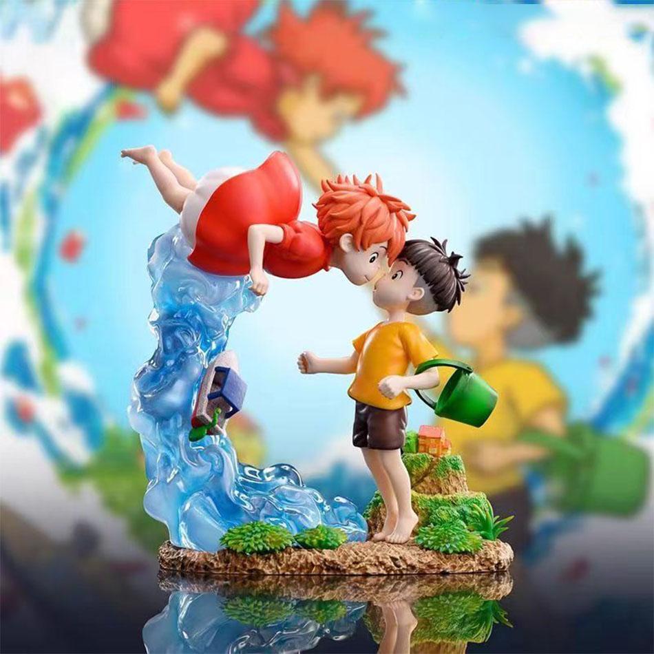 newGolden Fish Himeji Gk Miyazaki Animation Series Anime Handmade Gift Statue Decoration On The Cliff Of Boniu Sosuke Toys Gifts