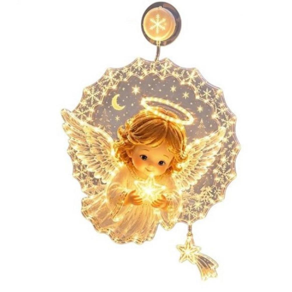 Suction Cup Christmas Window Lights Hanging Window Decorations  Home Party Decorations