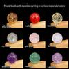 Agate Citrine Moonstone Amethyst Rose Quartz Green Strawberry Round Beads - Buddhist Vajra Bodhi Accessories