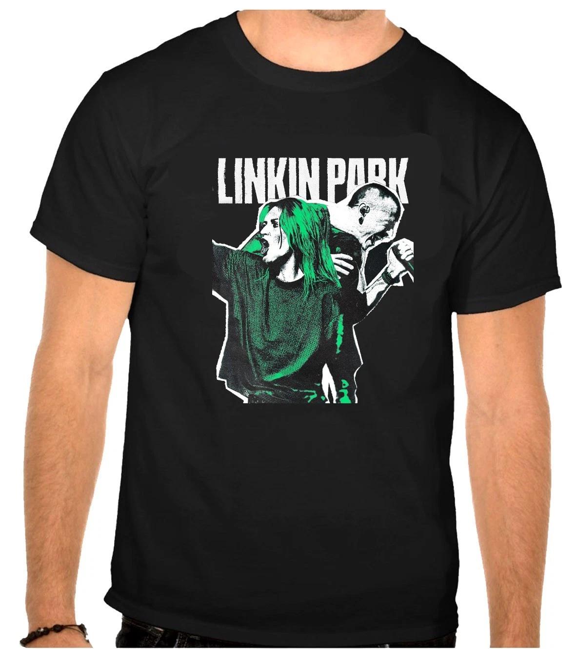 

Черная футболка с логотипом рок-группы Linkin Park -1231- S