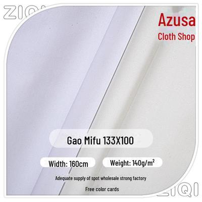 Tessuto Popeline 100% Cotone ad Alta Densità Antipiuma, 133x100, Sbiancato, 1,6 m di Larghezza