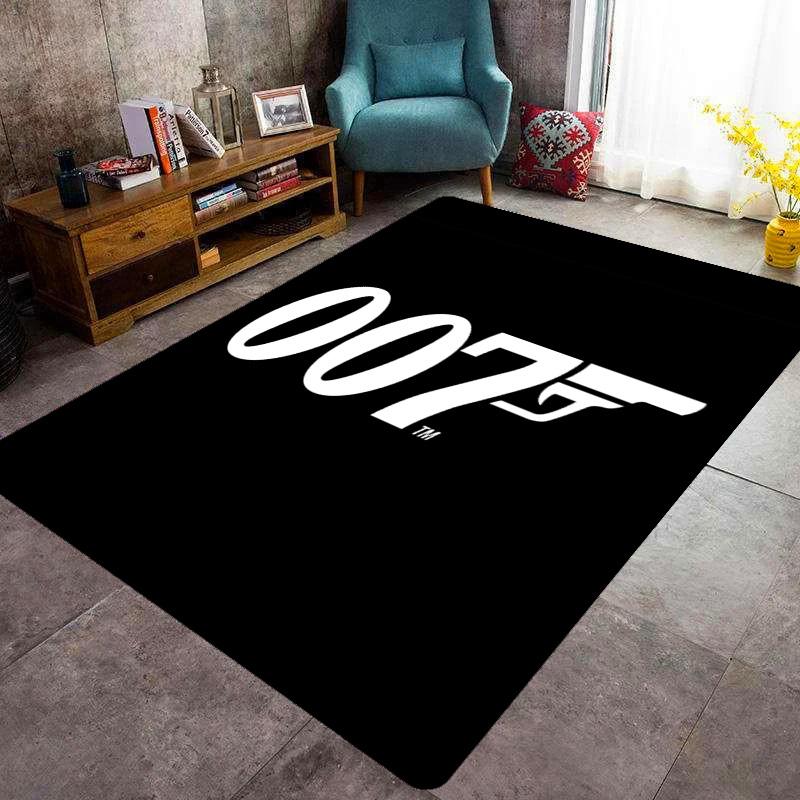 Iconic Gun Logo Design Carpet Doormat Printing Room Protective Pad Dormitory Decoration