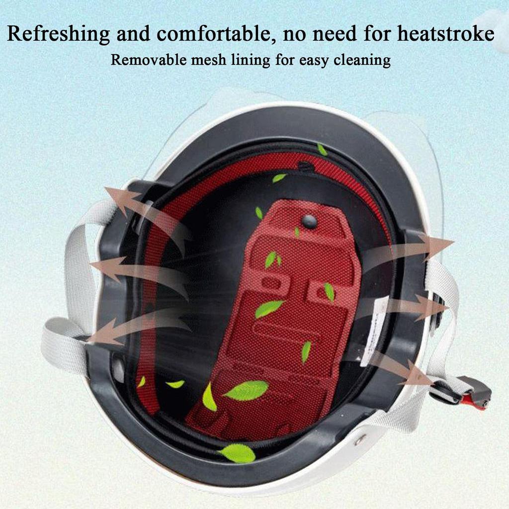 Half Face Helmet For Motorcycle Electric Vehicle Helmet For Adults Open Face Moped Cruiser Scooter , motorcycle Helmet