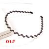 Alice Style Hair Styling Tool Casual Headwear Black Head Hoop Sports Metal Hairband Wavy Headband
