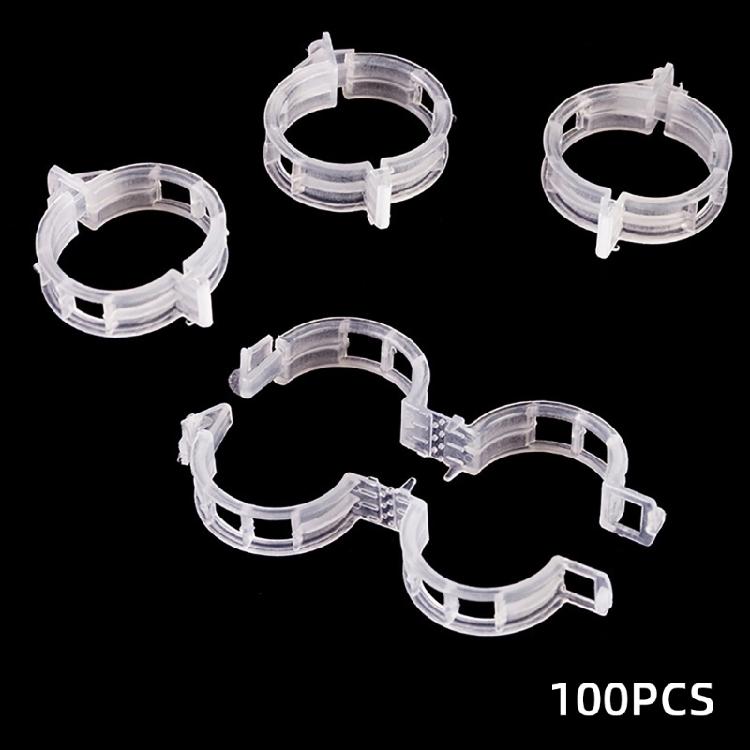 100pcs Functional Garden Plant Support Clips Practical Garden Clips For Securing Tomato Stem And Vegetable Plant