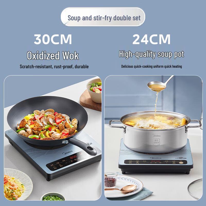 Midea High-Power Induction Cooker & Ceramic Hob