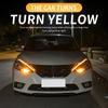 2pcs LED DRL Car Daytime Running Light Flexible Waterproof Strip Auto Headlights White Turn Signal Yellow Brake Flow Lights 12V