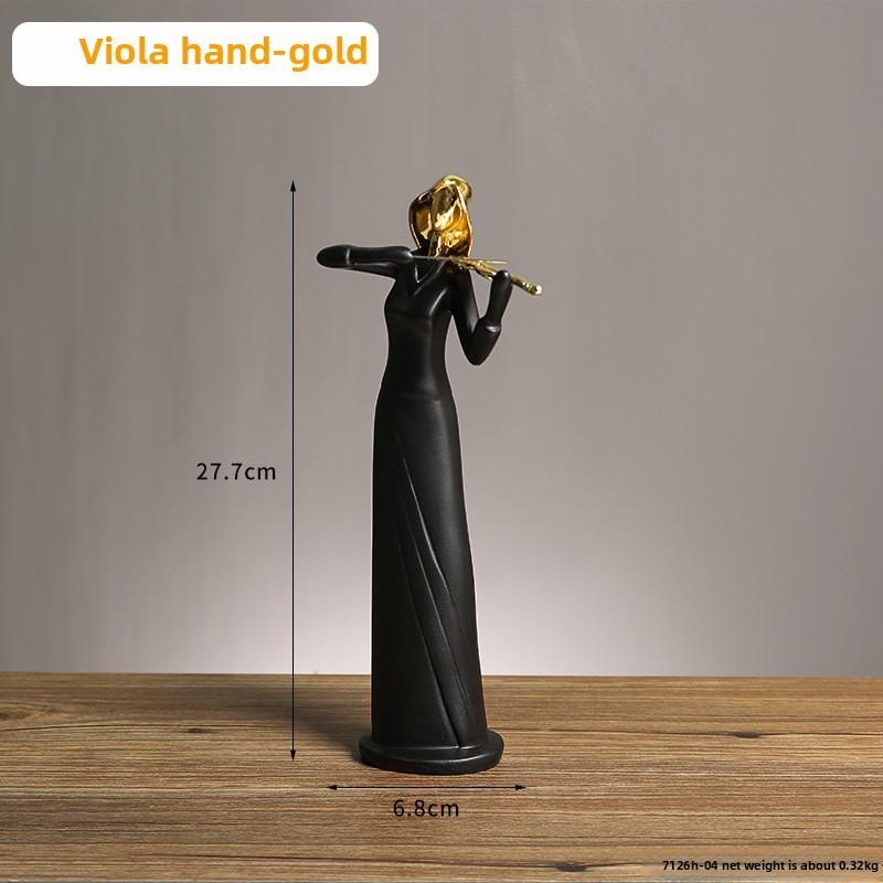 Elegant Resin Musician Statue Collection For Tv Cabinet Or Bookshelf Display