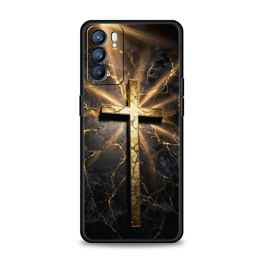 

Cross Pattern Element Design Phone Case For Oppo A17 A31 A54 A57 A78 A79 A98 Find X5 X6 Reno 6 7 8 10 11 12 13 F Pro 5G Soft TPU Oppo A57