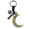 Backpack Hanging Lock Key Leather Key Chain Zinc Zinc Alloy Moon Car Key Ring  Female Lady Girl