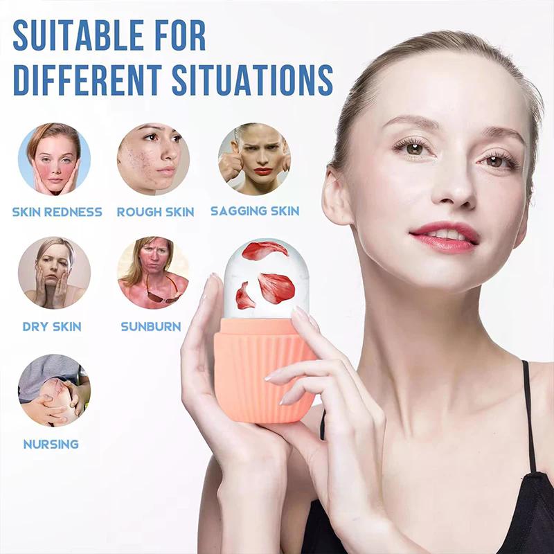 Stainless Steel Gua Sha & Ice Face Roller Kit – Cooling Facial Tool For Lifting Puffiness Reduction & Skin Care 3PCS Beauty
