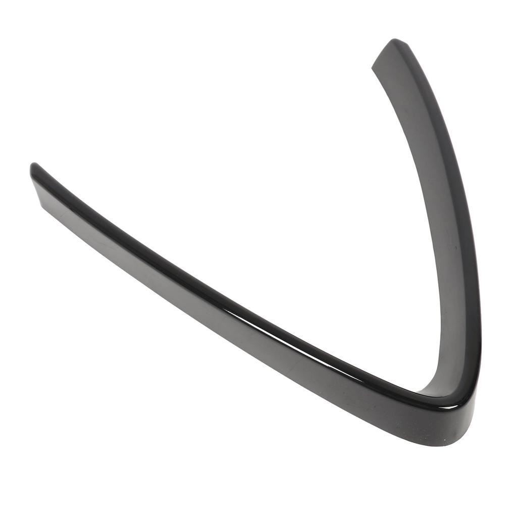 Stoßstangengrillverkleidung, V-förmiger Rahmen, Dekoration, hellschwarz, Ersatz für Alfa Romeo Stelvio 2017 bis