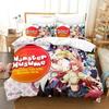 Everyday Life with Monster Girls Printed Bed Set Duvet Cover Pillowcase Bedding Set Linen Sheet Quilt Cover Full Queen King Size