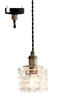 Ampoule Laci Pendant Light, Single Light, Bulb Sold Separately, Design Glass, Antique Gold, Modern Dining Room