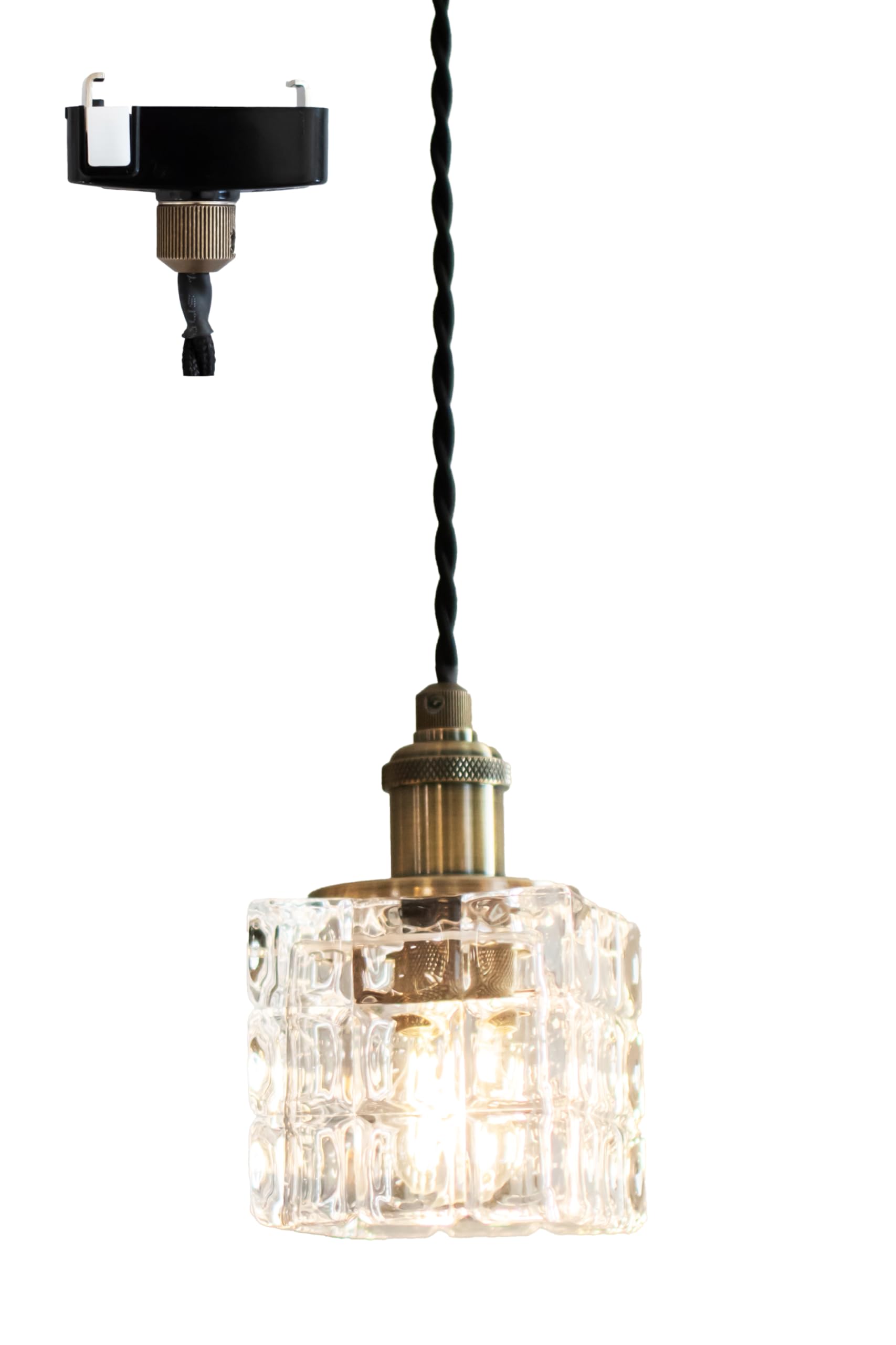 

Ampoule Laci Pendant Light, Single Light, Bulb Sold Separately, Design Glass, Antique Gold, Modern Dining Room