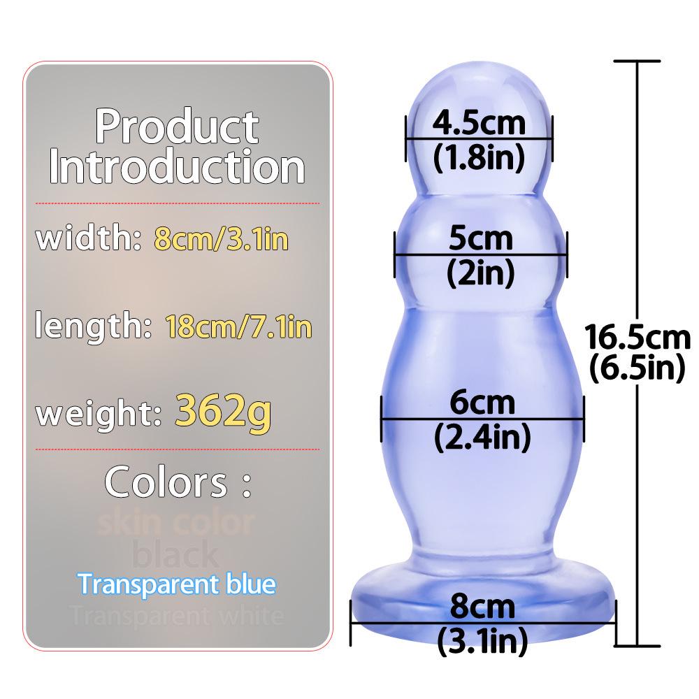 Extra-Large Anal Dilator: 9-Model Collection for Gay Fisting, Thickened PVC